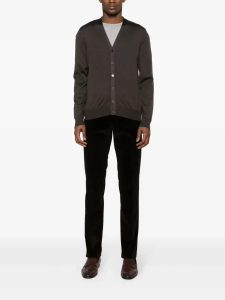 Kelnės Corneliani kordinis velvetas ruda