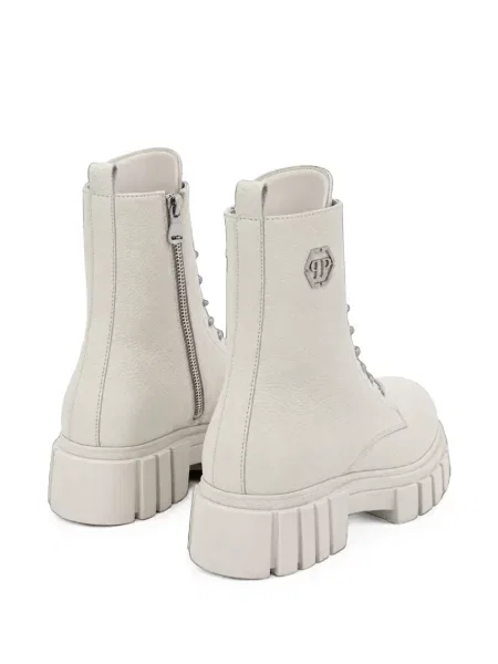 Botine Philipp Plein din piele cu imagine