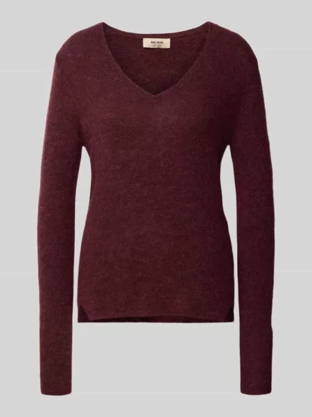 Sweter z dzianiny o kroju slim fit z mieszanki materiałów z dodatkiem wełny Mos Mosh