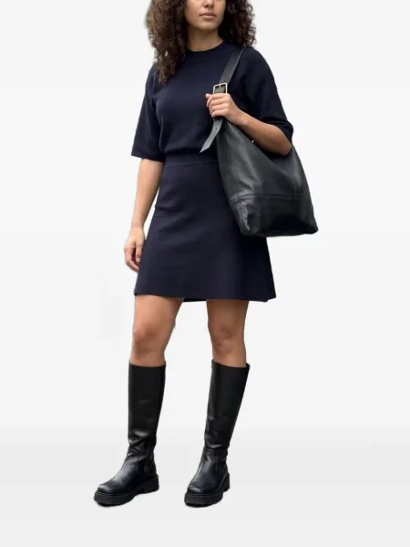 Scurt rochie mini Samsøe Samsøe tricotate albastru