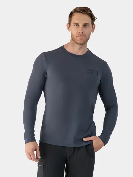 AVECS Лонгслів Темно-сірий сірий