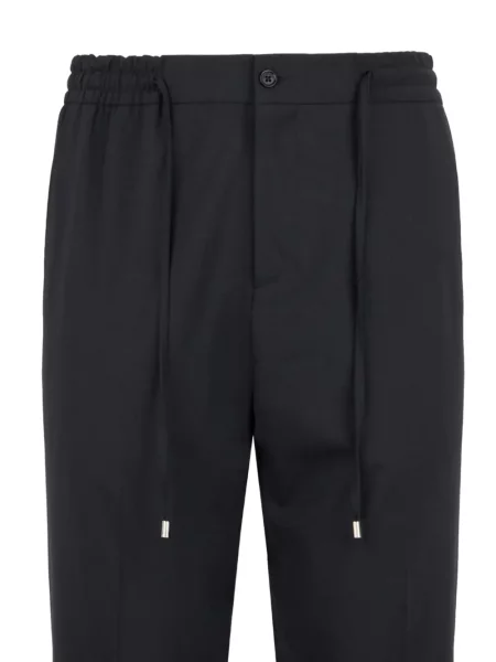 Pantaloni Philipp Plein cu cordon negru