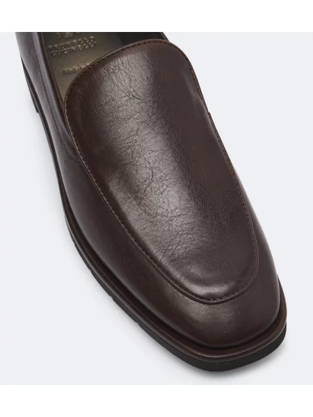 Pantofi loafer Brunello Cucinelli din piele maro