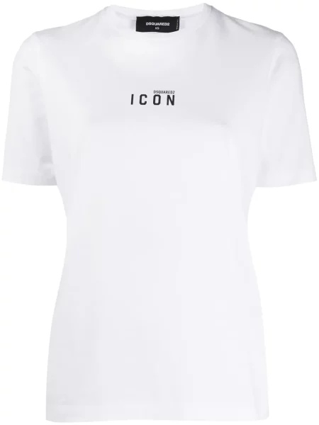 Tricou Dsquared2 cu imagine alb