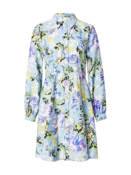 YAS Rochie tip cămașă Kaya Colorat alb