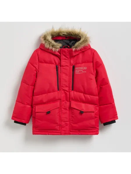 Reserved Bélelt dzseki kapucnival piros