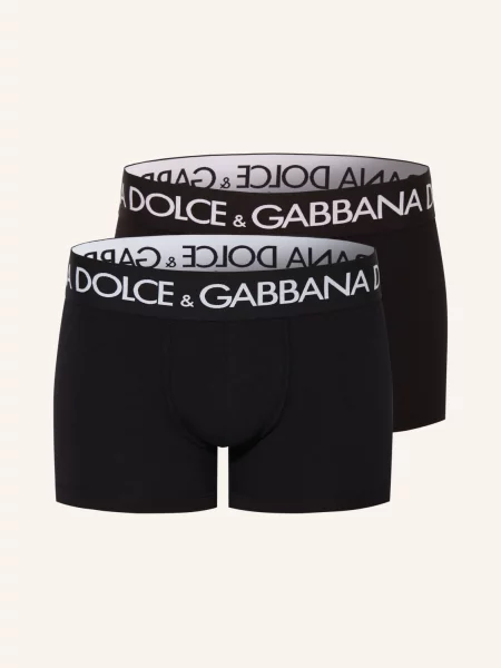 Dolce & Gabbana Bokserki 2 Szt. schwarz czarne