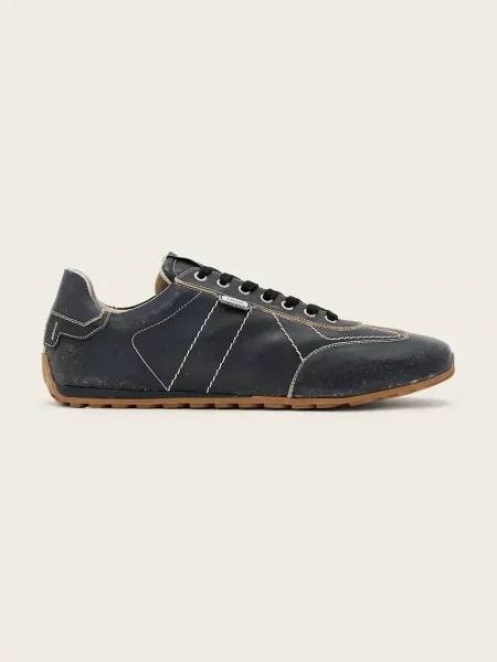 AllSaints Liam Low Top sneakers bărbați din piele negru