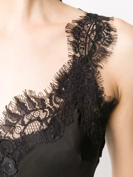 Rochie Gold Hawk din dantelă de costum negru