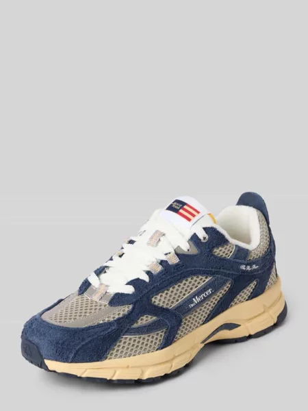 Sneakersy z mieszanki skóry model Re-Run Americana' The Mercer granatowe
