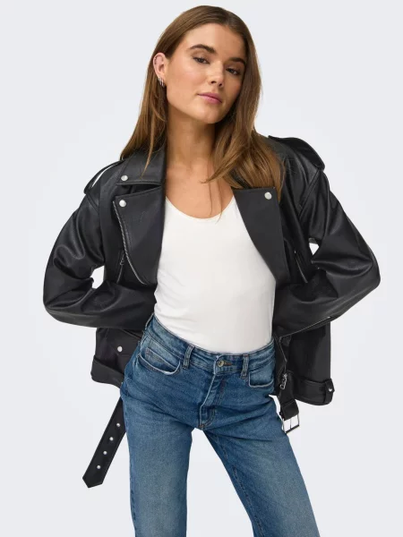 Geanta de piele Only negru
