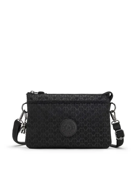 KIPLING Geantă de umăr Riri gri metalic negru