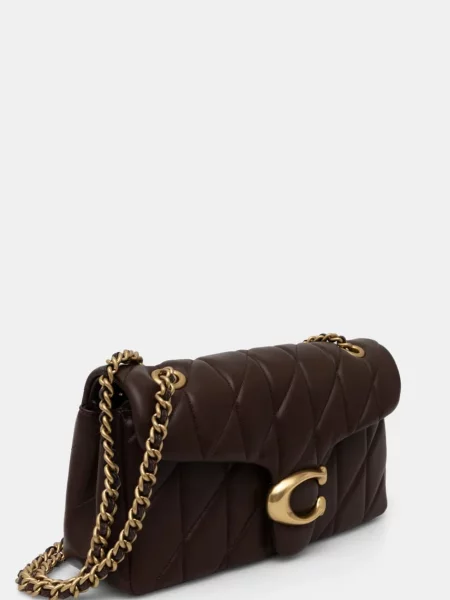 Шкіряна сумочка Coach коричневий