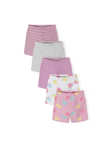 MINOTI Leggings gri amestecat / mov liliachiu / mauve / roz alb