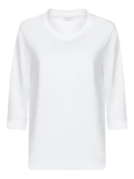 Koszulka Dries Van Noten z rękawami 3/4 biała