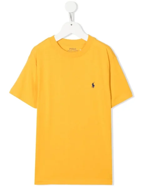 Koszulka polo dziecięca Polo Ralph Lauren żółta