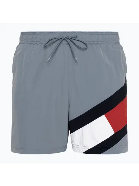 Olcsóbban. Férfi úszónadrág Tommy Hilfiger SF Medium Drawstring blue coral. Méret: XXL szürke