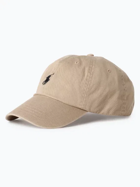 Czapka z daszkiem Polo Ralph Lauren z twillu beżowa