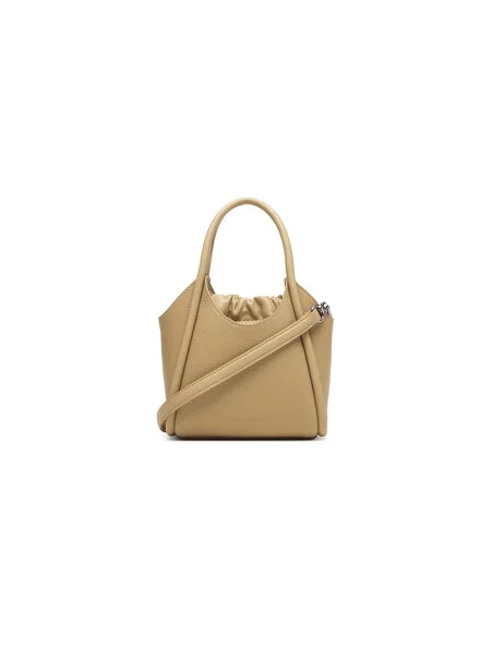 Crossbody kabelka Karl Lagerfeld s autogramom béžová