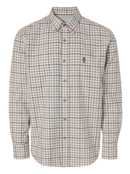 TATUUM Košile MARCO 4 CLASSIC / krémová / šedá béžová