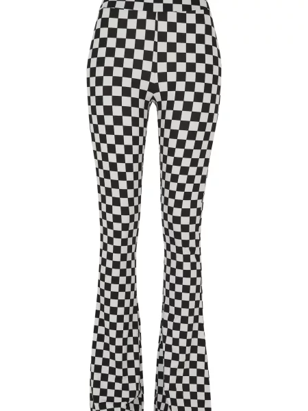 Pantaloni Urban Classics în carouri negru