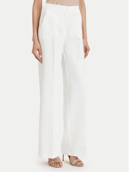 Maryley Pantaloni din alb