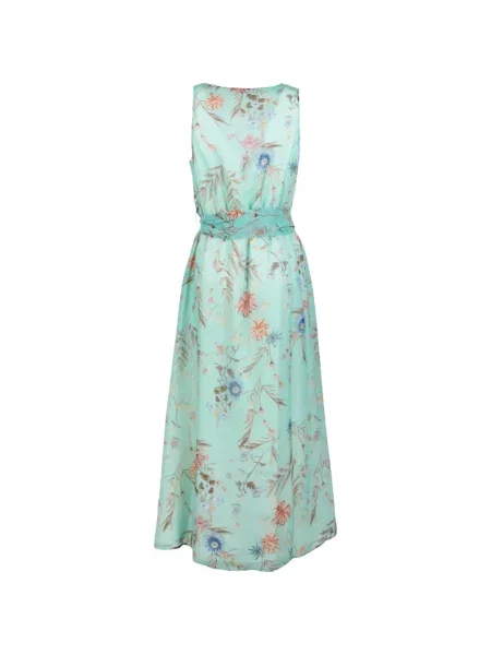 Rochie midi Eleventy cu model floral cu imagine de costum verde