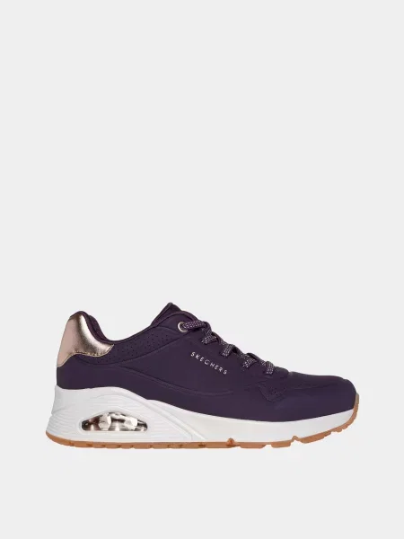 Кросівки Skechers Uno Shimmer Away штучна шкіра сірий