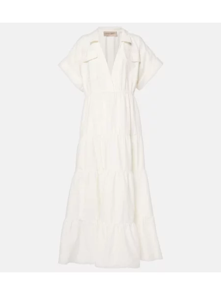 Maksi sukienka maxi Adriana Degreas garniturowa biała