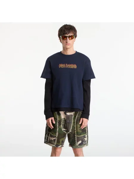Tricou FOX Double Layer LS Top Navy XL marină