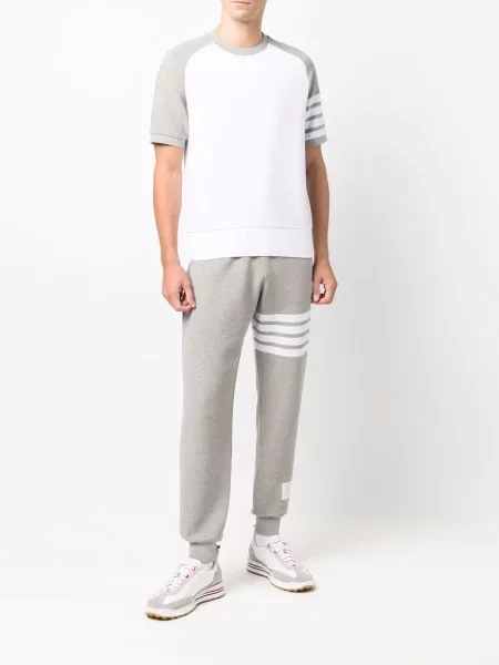 Dryžuotos kelnės Thom Browne pilka