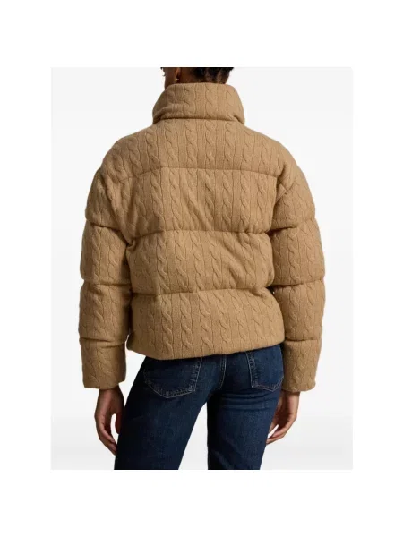 Kurtka Polo Ralph Lauren pleciona beżowa