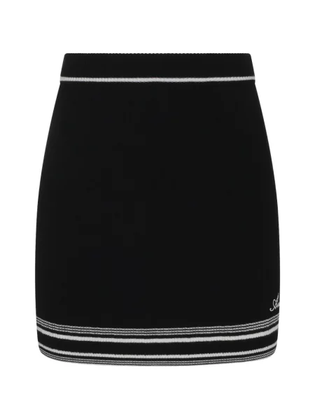 Fusta mini Amiri tricotate negru