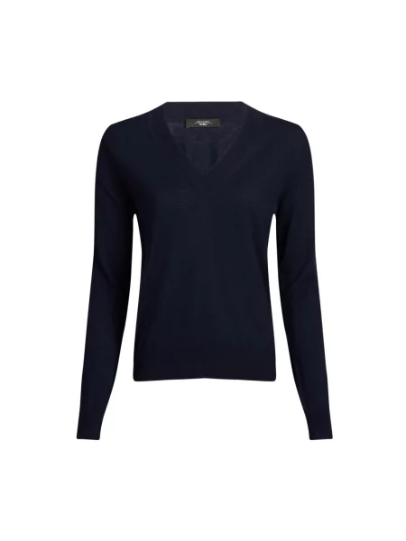 Sweter Weekend Max Mara z kaszmiru niebieski