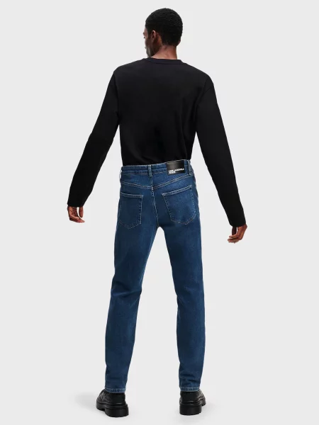 Прямі джинси Karl Lagerfeld Jeans бавовна/еластан синій