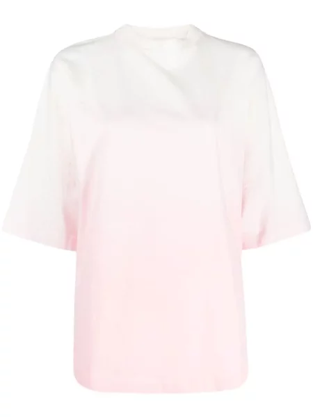 Tricou Palm Angels cu gradient scurt roz