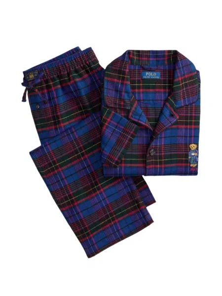 Șosete Polo Ralph Lauren cu model herringbone cu broderie plasă albastru