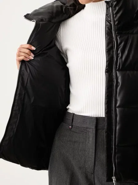 Стеганая кожаная куртка Dkny