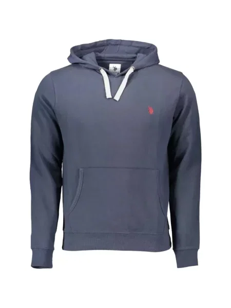 Hanorac cu glugă U.s. Polo Assn. cu glugă albastru