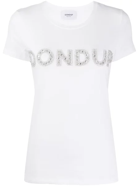 Tricou Dondup cu autograf alb