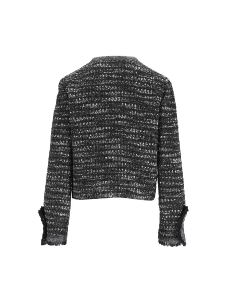 Marynarka Emporio Armani tweedowa szara