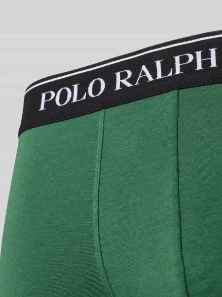 Obcisłe bokserki z mieszanka bawełny model CLSSIC PACK' Polo Ralph Lauren Underwear zielone