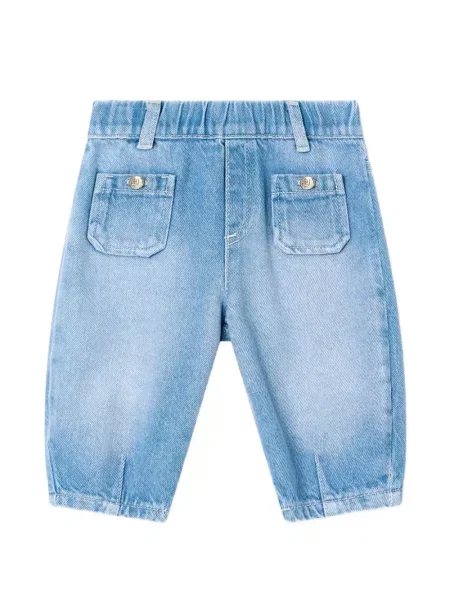 Jeansy dziecięce Emporio Armani niebieskie