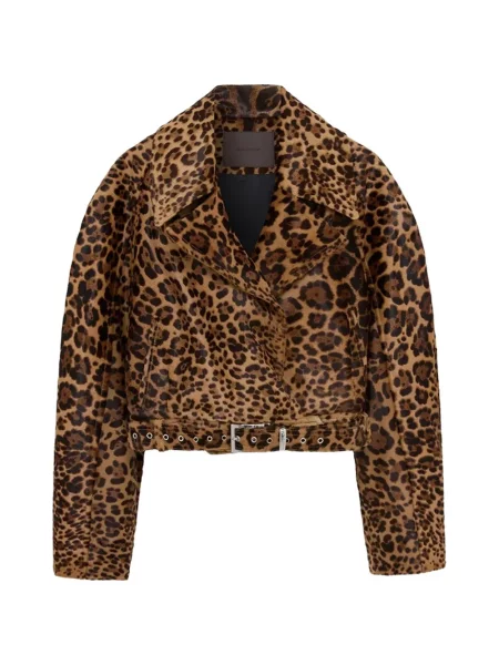 Geacă 16arlington cu imagine cu model leopard maro