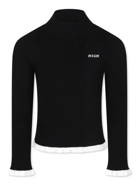 Sweter dziecięcy Msgm czarny