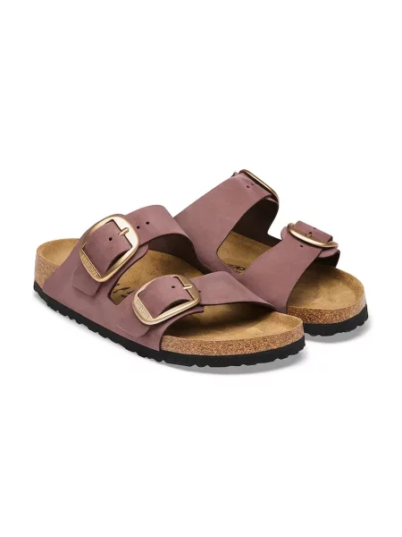 Кожаные шлепанцы Birkenstock с пряжкой