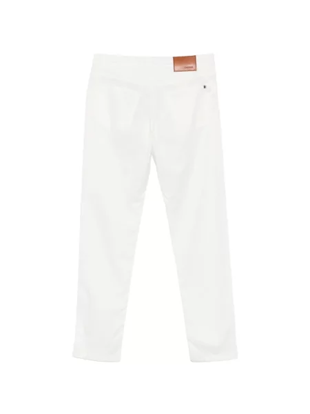 Pantaloni Canali cu autograf alb