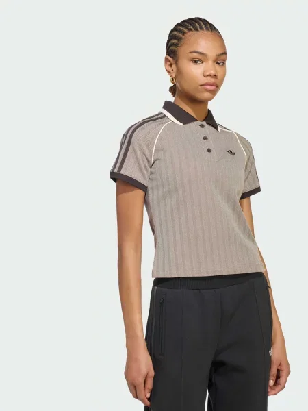 Поло adidas комбінований верх коричневий
