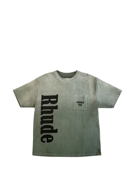 Tricou Rhude cu autograf verde