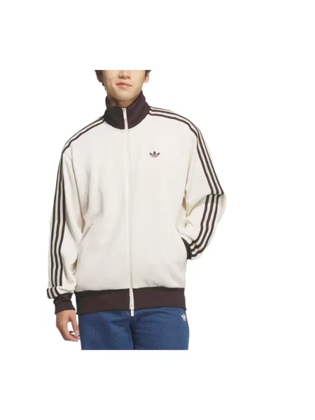 Dzianinowa bluza Adidas do biegania biała